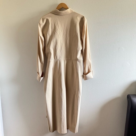 Chiara Boni La Petite Robe Kamala Matt Jersey Faux Wrap Midi Dress size 54 - Picture 13 of 15